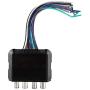 Acouto 4-channel car audio, Car Stereo Subwoofer 4 Channel High to Low Audio Converter with Power Amplifier Control Wire