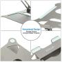 Urmust Laptop Notebook Stand Holder, Ergonomic Adjustable Ultrabook Stand Riser Portable Compatible with MacBook Air Pro, Dell, HP, Lenovo Light Weight Aluminum Up to 15.6''(Gray)