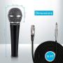 Pyle-Pro Includes 15ft XLR Cable to 1/4 Audio Connection, Connector, Black, 10.10in. x 5.00in. x 3.30in. (PDMIC58)