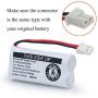 BAOBIAN 2.4V Ni-MH BT162342 BT262342 Battery for BT183342 BT283342 BT166342 BT266342 VTech CS6114 CS6419 CS6719 AT&T EL52300 CL80111 Cordless Phone (2 Pack)
