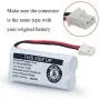 BAOBIAN 2.4V Ni-MH BT162342 BT262342 Battery for BT183342 BT283342 BT166342 BT266342 VTech CS6114 CS6419 CS6719 AT&T EL52300 CL80111 Cordless Phone (2 Pack)