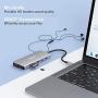 Lasuney Triple Display 12 in 1 USB C Docking Station Dock with 2 HDMI & VGA, PD3.0, Ethernet, SD TF Card Reader, 4 USB Port, Mic/Audio, Type C Adapter Hub Compatible for MacBook Air Pro and More