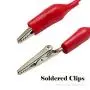 KAIWEETS 30PCS Alligator Clips with Wires Test Leads Set Soldered Current Probe Wires for Circuit Connection/Electrical Testing, Suitable for Experiments/Fluke/AstroAI/Etekcity/Crenova (30 PCS)