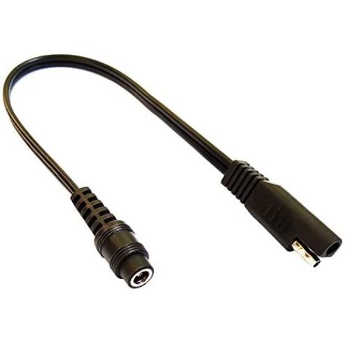 MOTOPOWER MP69006 10'' SAE to Coax Female Adapter Cable SAE to DC Coax Motorcycle Heat Clothing Jack Adapter