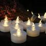Battery Operated LED Tea Lights:50 Pack Flameless Votive Candles Lamp Realistic and Bright Flickering Long Lasting 150Hours for Wedding Holiday Party Home Decoration (Warm White)