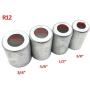 Nikauto 100pcs /Lot 3/8 1/2 5/8 3/4Car Air Conditioning Pipe Joint Fitting Sleeve (R12)