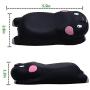 RELIGES Upgrade Ergonomic Wrist Pad (2 Pack) - Mousepad Memory Foam Wrist Support Pillow Rest Cushion Mat for Office Computer Laptop, Mac Durable Comfortable and Pain Relief (Black)