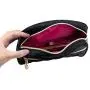 Harper Belle Beauty Quilted Heart Cosmetic Bag | Stylish Makeup Organizer Toiletry Bag for Women | Black
