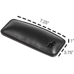 Motte by Castle – Leather Wrist Rest Cushion for Mice, Mouse Pads, and Laptops – Ergonomic Durable Wrist Pad with Anti-Slip Rubber Base (Nightfall)