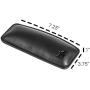 Motte by Castle – Leather Wrist Rest Cushion for Mice, Mouse Pads, and Laptops – Ergonomic Durable Wrist Pad with Anti-Slip Rubber Base (Nightfall)
