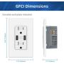 High Speed USB Outlet Charger, Total 4.8A Quick Charging Capability, Child Proof Safety Duplex Receptacle 15Amp, Tamper Resistant Outlet Wall Plate Included bekca KT48 4.8A USB Outlet 10 pack