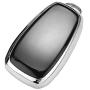 BINOWEN for Subaru Key Fob, TPU Key Shell Protector Shell Keyless Remote Control Smart Key Holder with Keychain Fit for 2018 2019 2020 Subaru WRX Outback Ascent Forester Crosstrek Keys (Silver)