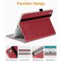 DTTO iPad Mini 4 Case, Premium Leather Folio Stand Cover Case with Multi-Angle Viewing and Auto Wake-Sleep Function, Front Pocket for Apple iPad Mini 4 - Red