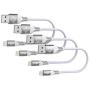 TT&C Short iPhone Cable Charger [ 6 inches ] Sync and Charging Data Cord Compatible with iPhone 11/ Xs/Xs Max/Xr/X/8/8 Plus/7/7 Plus/6s/6/5/iPad (White 4Pack)