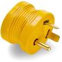 Camco PowerGrip Durable Electrical Adapter - Easy Grip for Simple and Safe Use, 30 AMP Male 15 AMP Female (55233), Yellow|Yellow
