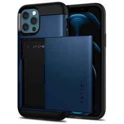 Spigen Slim Armor CS Designed for iPhone 12 / Designed for iPhone 12 Pro Case (2020) - Navy Blue