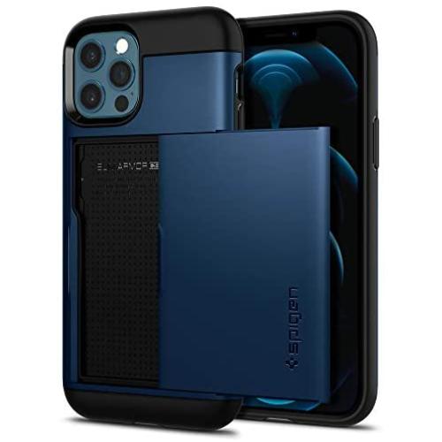 Spigen Slim Armor CS Designed for iPhone 12 / Designed for iPhone 12 Pro Case (2020) - Navy Blue
