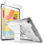Poetic Revolution Series Case Designed for iPad 10.2 7th Generation 2019 / 8th Generation 2020 Case, Full-Body Rugged Shockproof Protective Cover with Kickstand and Built-in-Screen Protector, White