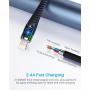 [ Apple MFi Certified ] 1Pack 16ft iPhone Charger Cord, 5M Long Lightning Cable 16 Foot, High Fast iPhone Charging Cable Cord with Metal Connector for iPhone 11/11Pro/11Max/XS/XR/XS Max/8/7/6/5S Green