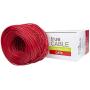 trueCABLE Cat6 Plenum (CMP), 1000ft, Red, 23AWG 4 Pair Solid Bare Copper, 550MHz, ETL Listed, Unshielded Twisted Pair (UTP), Bulk Ethernet Cable