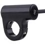 7/8'' 22mm Handlebar Control Push Button Switch, Weatherproof Aluminum Alloy Motorcycle Handlebar Mount Switch Button Headlight Brake Fog Lights ON/OFF(Automatic Return Button)