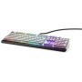 New Alienware Low-Profile RGB Gaming Keyboard AW510K Light, Alienfx Per Key RGB Lighting, Media Controls and USB Passthrough, Cherry MX Low Profile Red Switches, Lunar Light