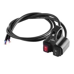 12V 16A Motorcycle Handlebar Dual ON/Off Switch, Waterproof Aluminium CNC Spotlight Dual Switches for 7/8'' 22mm Handlebar Switch Fog Spot Light On Off Led Indicator