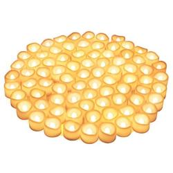80 Packs LED Flameless Flickering Candles, Kohree Tea Lights Candles Battery Operated Votive Candles, Flickering Tealight Candles for Garden Wedding,Party, Christmas Decorations, Warm White