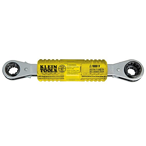 Klein Tools KT223X4-INS Linemans Insulating 4-in-1 Box Wrench