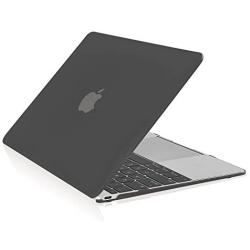 TOP CASE - Classic Series Rubberized Hard Case Compatible MacBook 12'' Retina Display Model A1534 (Release 2015) - Black
