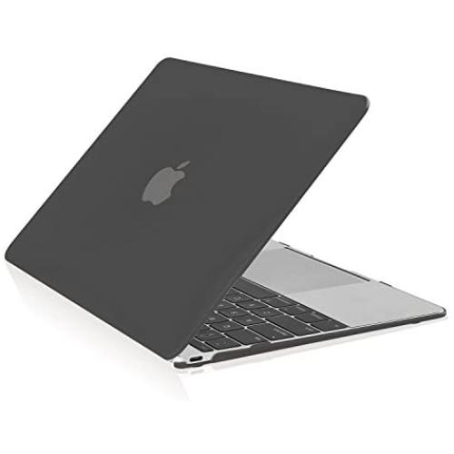 TOP CASE - Classic Series Rubberized Hard Case Compatible MacBook 12'' Retina Display Model A1534 (Release 2015) - Black