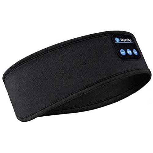 Sleep Headphones Bluetooth Headband,Upgrage Soft Sleeping Wireless Music Sport Headbands, Long Time Play Sleeping Headsets with Built in Speakers Perfect for Workout, Running, Yoga (Black)