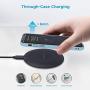 LETSCOM Wireless Charger, Qi-Certified 15W Fast Wireless Charging Pad with QC3.0 AC Adapter,Compatible with iPhone 12/12 Pro/11/11 Pro/XR/XS/X/8/8+/Airpods, Galaxy Note 10/Note 10+/S10/S10+/S9/S8