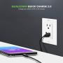 TOPGREENER TU1152QC-W 36W Quick Charge 2.0 USB Wall Outlet, Compatible with Samsung S9/S8/S7 Note 9/8/7, iPhone XS/MAX/XR/X/8/7, LG Nexus, HTC 10 & Other smarthphones, UL Listed, TU1152QC, White
