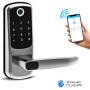 Smart Lock, CATCHFACE Digital Electronic Bluetooth Front Door Smart Lock with Fingerprint App Code and IC Card Mechanical Key,Keyless Entry Door Lock for Home Office Apartment Garage School Airbnb