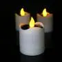 Gedengni Waterproof LED Solar Candles Yellow Flicker Electronic Solar Power LED Lamp Nightlight for Outdoor Camping Emergency Indoor Party Decoration - 6pcs