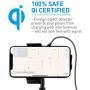 Macally Wireless Charging Car Mount, Cup Holder Phone Mount Charger Compatible with Fast Charging Qi 10W 7.5W 5W for iPhone 11 Max Pro Xs XS Max XR X 8 8 Plus Samsung Galaxy S10+ S10e S9 S8 Note etc.
