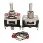 Twidec /4PCS Heavy Duty Rocker Momentary Toggle Switch 20A 125V SPDT 3 Position 3 Pin (ON)-Off-(ON) Switch with Metal Bat Waterproof Cap Ten-123-4Pcs