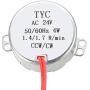 uxcell Synchronous Gear Motor AC 24V 1.4-1.7RPM 50-60Hz Electric Motor CCW/CW 4W for Electric Fan