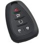 Qty(2) Alegender Black Grey 5Buttons Smart Key Cover Case Fob Bag Keyless Jacket Protector Fit for 2017 2018 2019 Chevy Malibu Camaro Trax Traverse Sonic Cruze Volt Equinox Spark Bolt EV