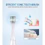 Ultrasonic Powered Toothbrushes Electric Powerful Sonic Cleaning - Ultra Sonic 40,000 VPM Motor Wireless Charging 4 Modes Smart Timer Modern Electric Toothbrush (White)