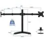 Mount-It! Dual Monitor Stand | 2 Monitor Mount Fits 19 20 21.5 24 27 29 32 Inch Computer Screens | Free Standing and Grommet Bases | Two Heavy Duty Tilt Swivel Height Adjustable Arms | VESA Compatible Mount-It! Dual Monitor Stand | 2 Monitor Mount Fits 19 20 21.5 24 27 29 32 Inch Computer Screens | Free Standing and Grommet Bases | Two Heavy Duty Tilt Swivel Height Adjustable Arms | VESA Compatible