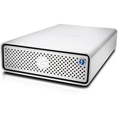 G-Technology 4TB G-DRIVE with Thunderbolt 3 and USB-C Desktop External Hard Drive, Silver - 0G05363-1