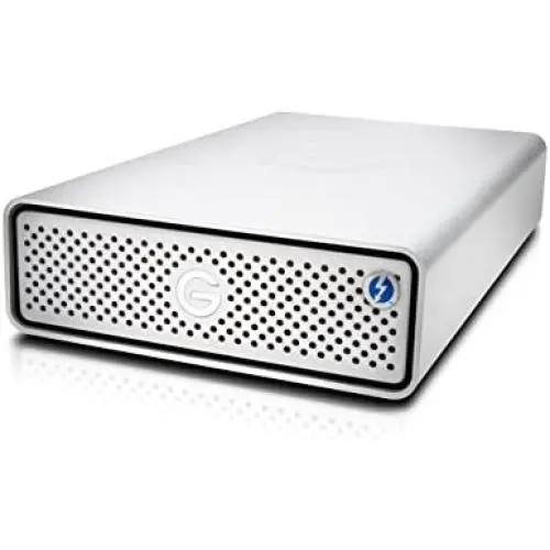 G-Technology 4TB G-DRIVE with Thunderbolt 3 and USB-C Desktop External Hard Drive, Silver - 0G05363-1