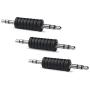 3.5mm Male to Male Stereo Audio Connector (3 Pack)