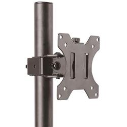StarTech.com Single Monitor Desk Mount - Single Screen Heavy Duty Pole Mount for up to 34inch VESA Compatible Displays - Ergonomic Height Adjustable Monitor Arm Mount - Desk Clamp/Grommet (ARMPIVOTV2)
