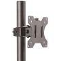 StarTech.com Single Monitor Desk Mount - Single Screen Heavy Duty Pole Mount for up to 34inch VESA Compatible Displays - Ergonomic Height Adjustable Monitor Arm Mount - Desk Clamp/Grommet (ARMPIVOTV2)