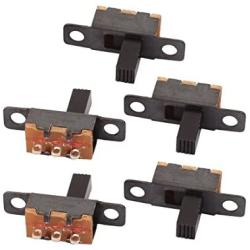 uxcell 5Pcs 2 Position 3P SPDT Toggle Slide Switch On-Off PCB For DIY Making Model