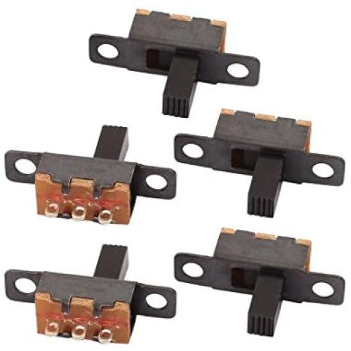 uxcell 5Pcs 2 Position 3P SPDT Toggle Slide Switch On-Off PCB For DIY Making Model