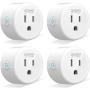 Smart Plug Gosund Smart WiFi Outlet Works with Alexa and Google Home, 2.4G WiFi Only, No Hub Required, ETL and FCC Listed 4 Pack [Upgraded Version]